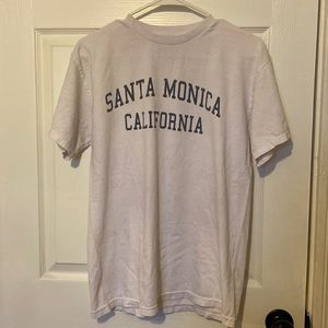 Brandy Melville John Galt White Santa Monic T Shirt
